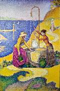 Paul Signac Paul Signac: Women at the Well oil painting artist